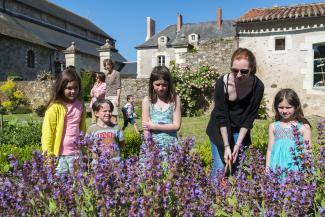 Site de l'abbatiale Déas jardin des simples