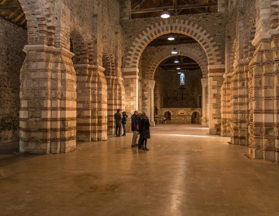 Site de l'abbatiale Déas - nef